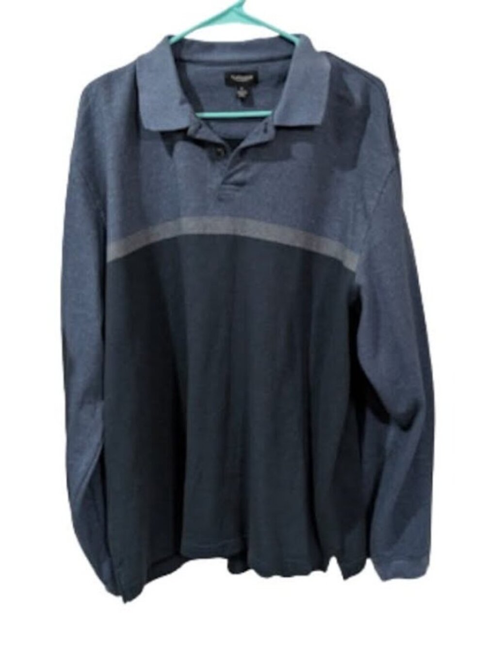 Van Heusen Two-Tone Blue Polo Shirt